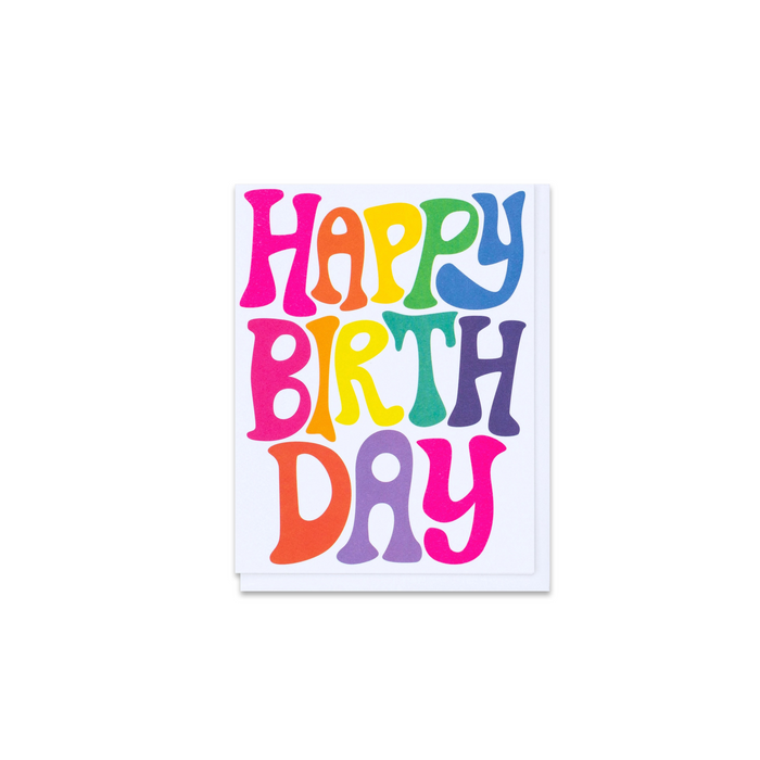 Rainbow Birthday Greeting Card
