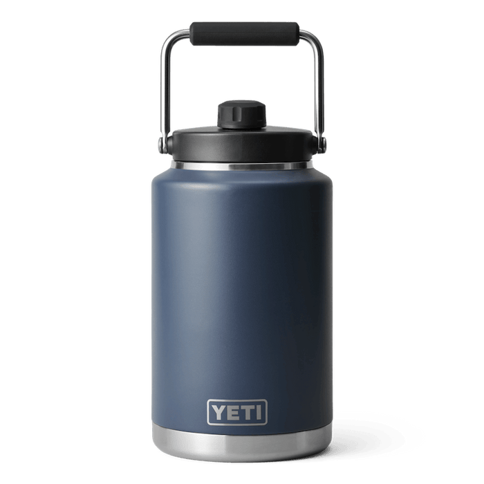 YETI Rambler one gallon insulated water jug in navy with carry handle
