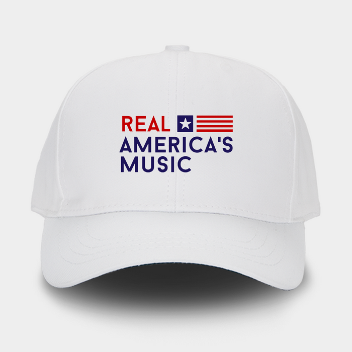 Real America's Music Structured Hat – White