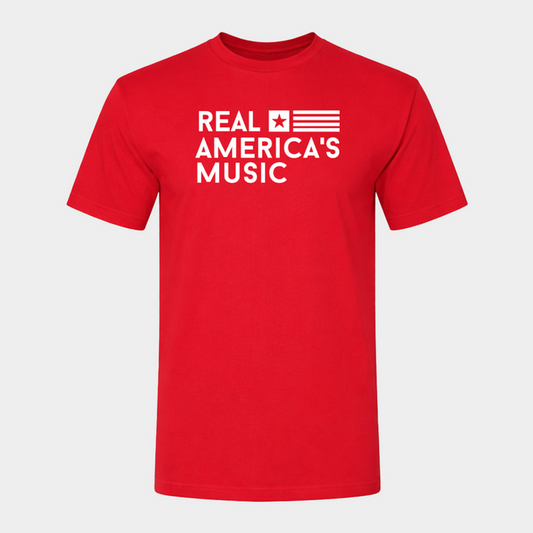 Real America's Music T-Shirt – Red