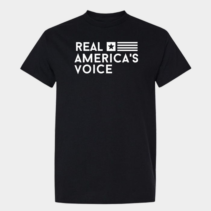Real America’s Voice™ Classic Fine Jersey T-Shirt – Black