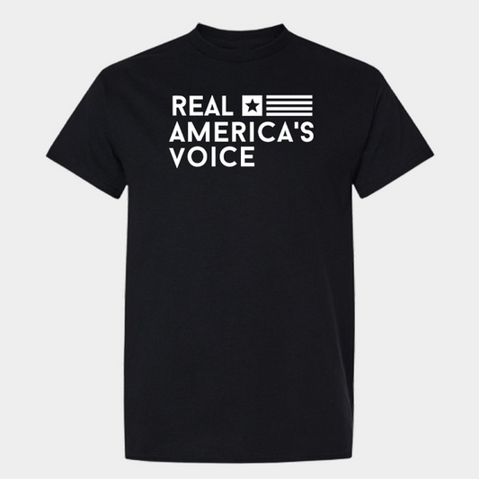 Real America’s Voice™ Classic Fine Jersey T-Shirt – Black
