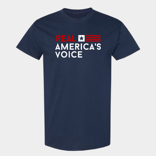 Real America’s Voice™ Classic Fine Jersey T-Shirt, Navy