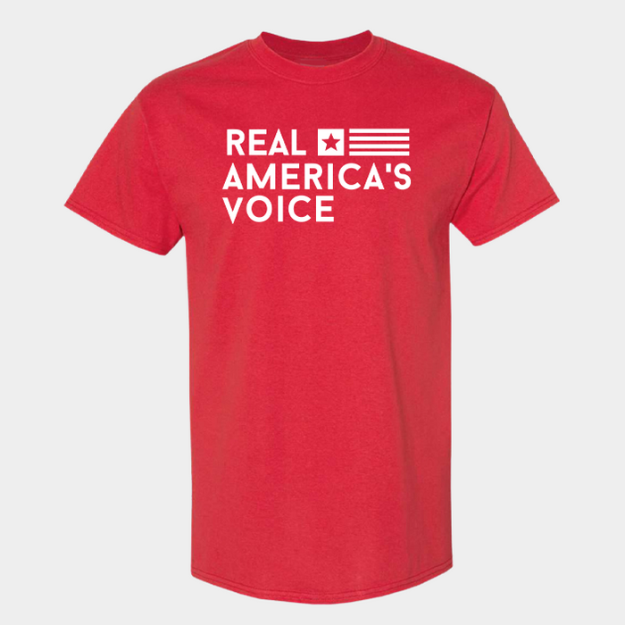 Real America’s Voice™ Classic Fine Jersey T-Shirt, Red