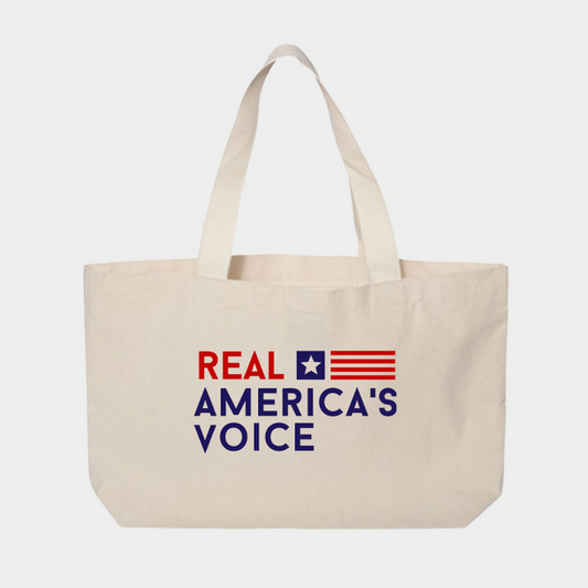 Real America’s Voice™ Everyday Canvas Jumbo Tote