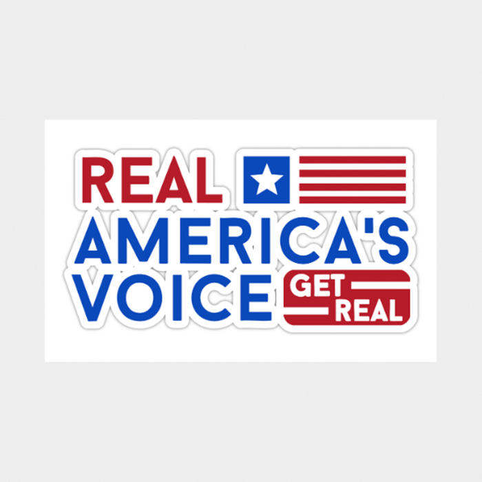 Real America’s Voice™ “Get Real” Logo Vinyl Decal