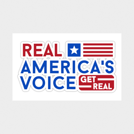 Real America’s Voice™ “Get Real” Logo Vinyl Decal