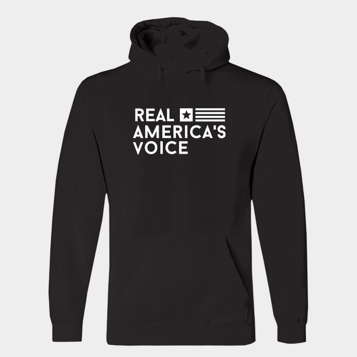 Real America’s Voice™ Hooded Pullover – Black