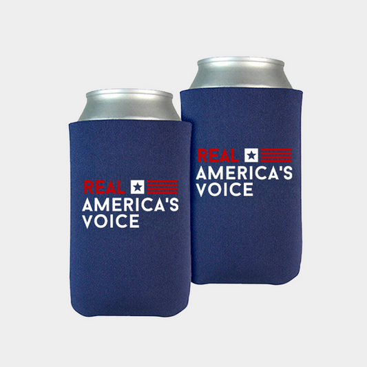 Real America’s Voice™ Navy Logo Beverage Coolers (2-Pack)