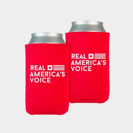 Real America’s Voice™ Red Logo Beverage Coolers (2-Pack)