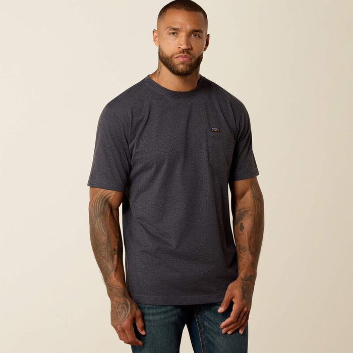Rebar Cotton Strong Skull T-Shirt- Charcoal Heather