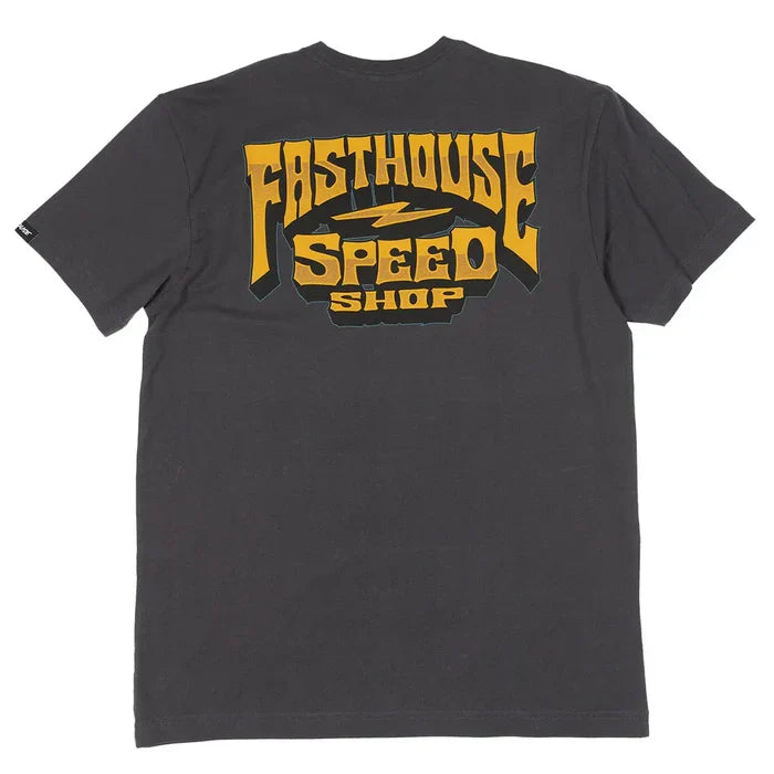 Fasthouse Record graphic t-shirt in graphite black, additional product view