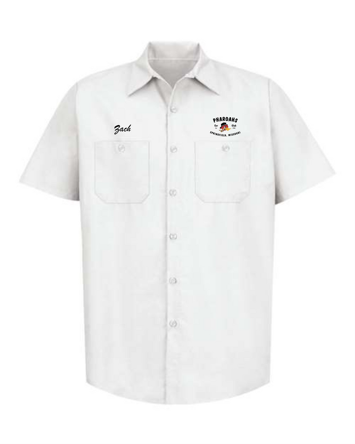 Red Cap Industrial Work Shirt