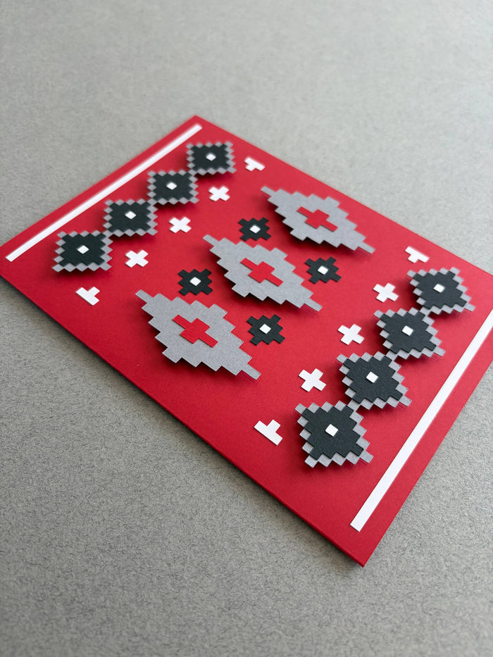 Red Cove | Layered Greeting Card