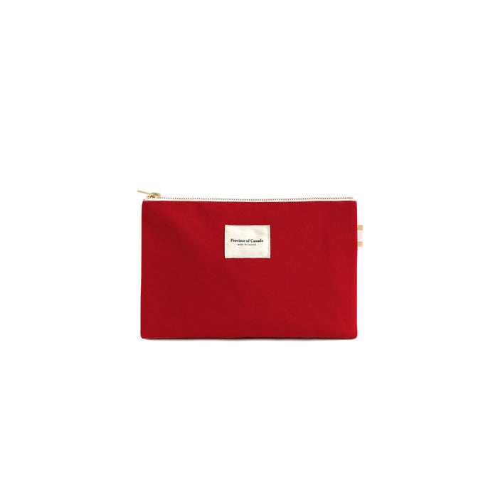 Made in Canada 100% Cotton Travel Pouch Red - Province of Canada