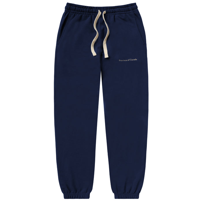 Made in Canada Relaxed French Terry Sweatpant Navy 100% Cotton - Unisex - Province of Canada