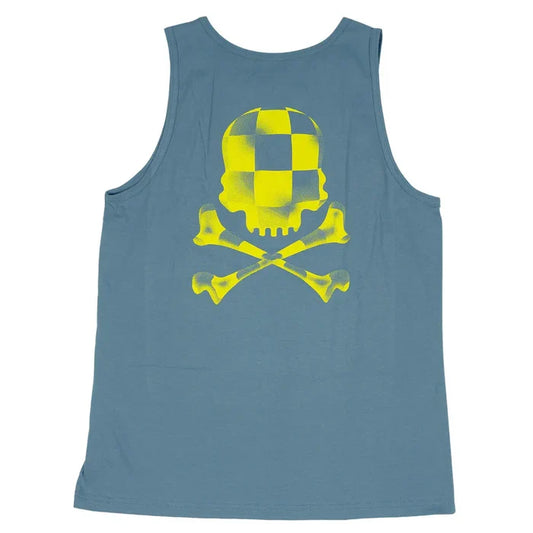 Fasthouse Render graphic tank top in denim, available in big and tall sizes