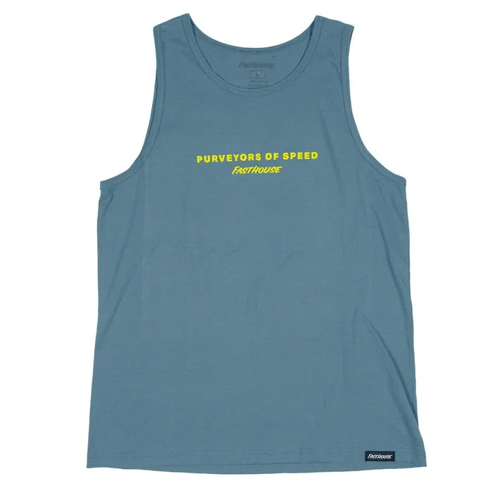 Fasthouse Render graphic tank top in denim, alternate product view