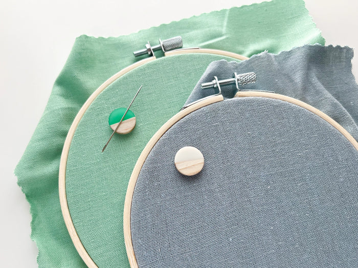 Resin and Wood Needle Minders