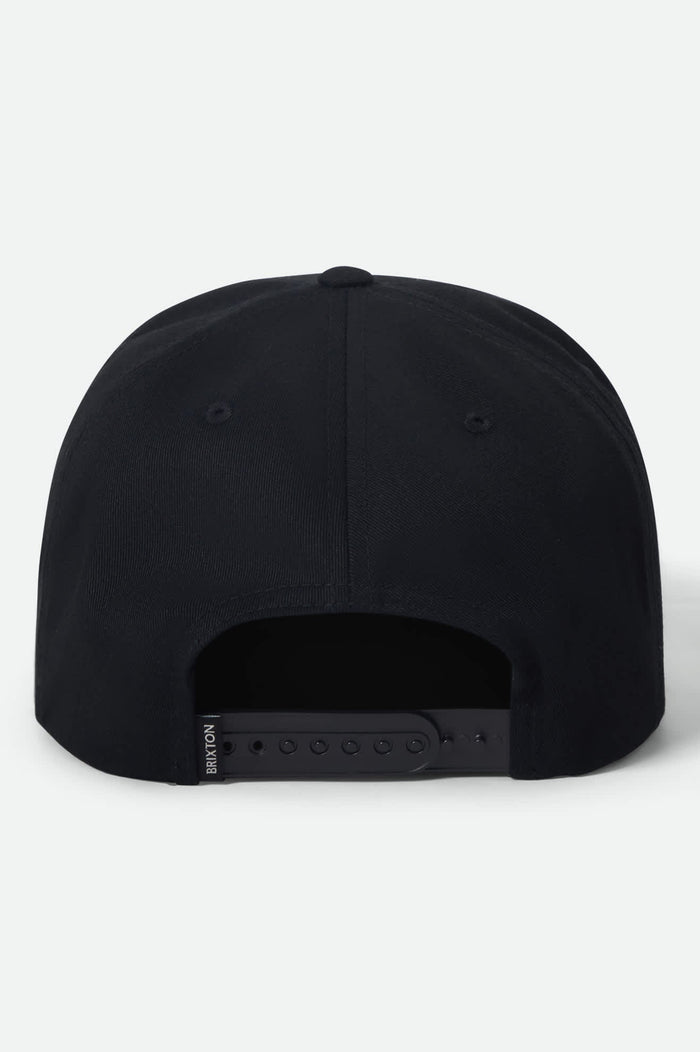 Brixton Rhett snapback hat in black, additional product view
