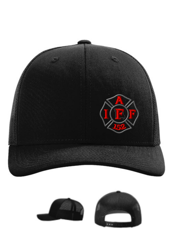 Richardson Trucker Hat-IAFF (Black)