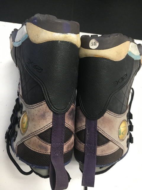 Ride Nova Grey Womens Size 5 Used Snowboard Boots