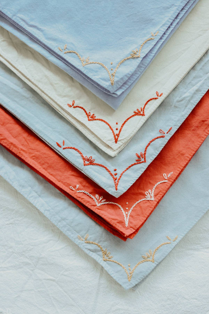 RODEO Cotton Bandana Hand Embroidered  & Hand Dyed