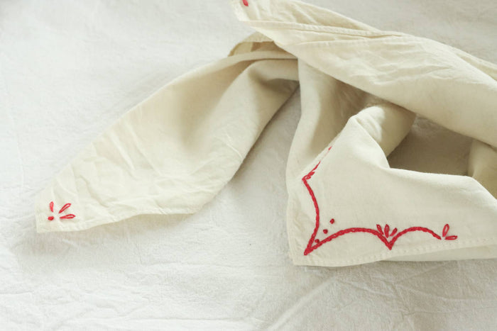 RODEO Cotton Bandana Hand Embroidered  & Hand Dyed