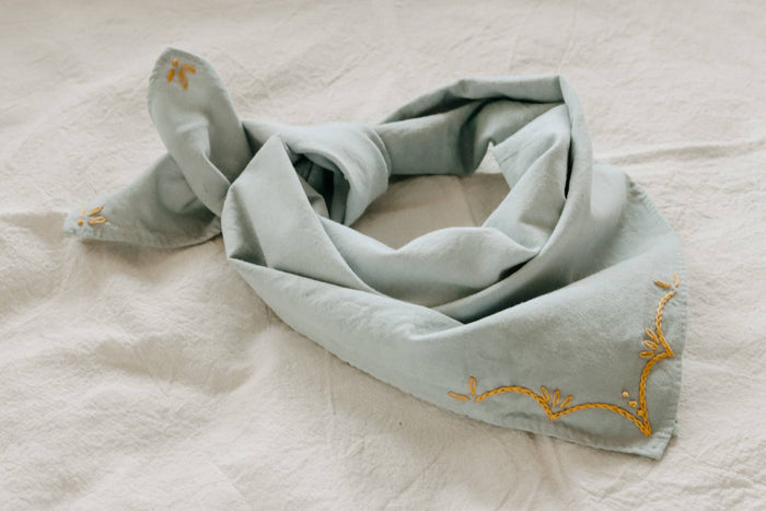 RODEO Cotton Bandana Hand Embroidered  & Hand Dyed