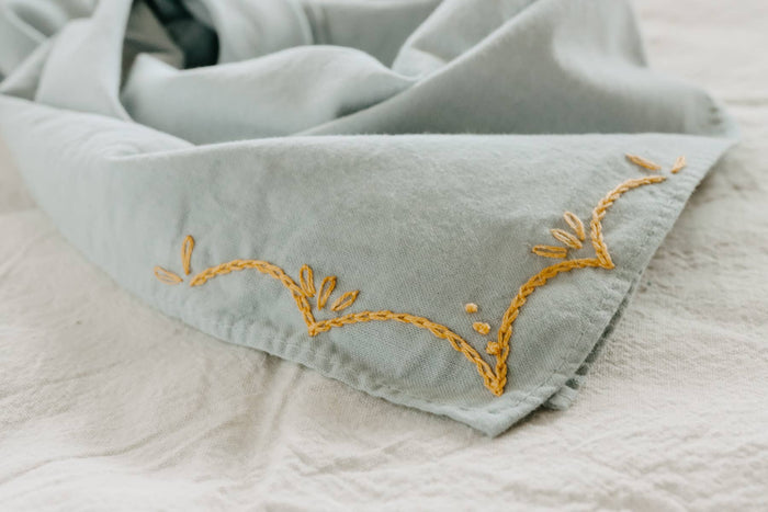 RODEO Cotton Bandana Hand Embroidered  & Hand Dyed