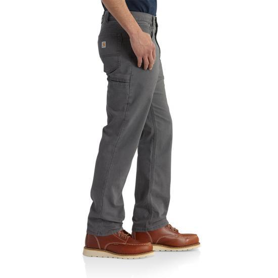 Carhartt Rugged Flex Rigby 5 pocket work pant in gravel, alternate view of the pant