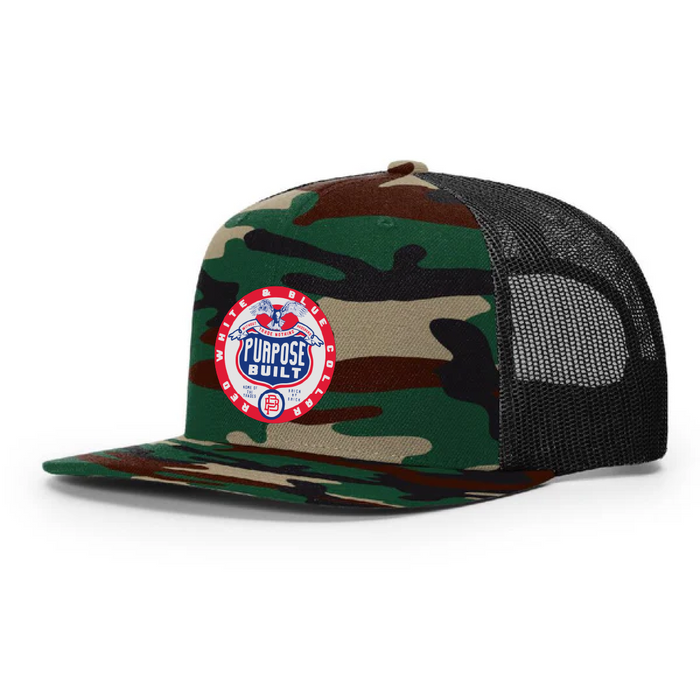 Purpose-Built RWBC 2.0 patch hat in camo and black, alternate product view