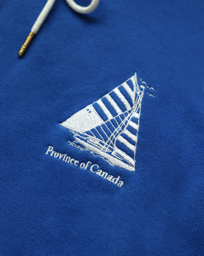 Made in Canada Sailboat Fleece Hoodie Blue - Unisex - Province of Canada