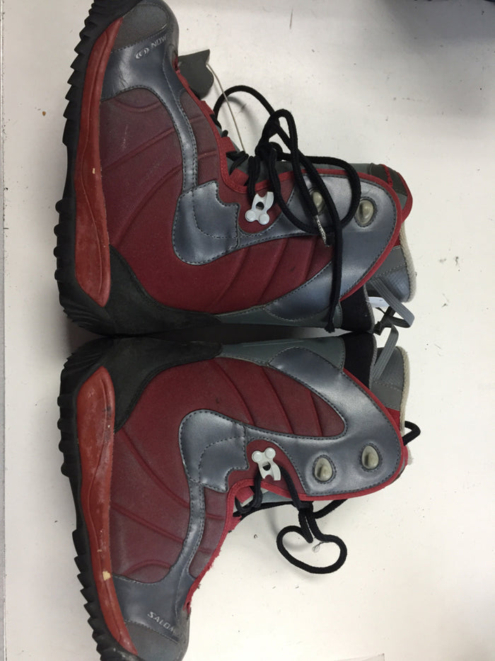 Salomon Dialogue Blue/Red Mens Size Specific 6.5 Used Snowboard Boots