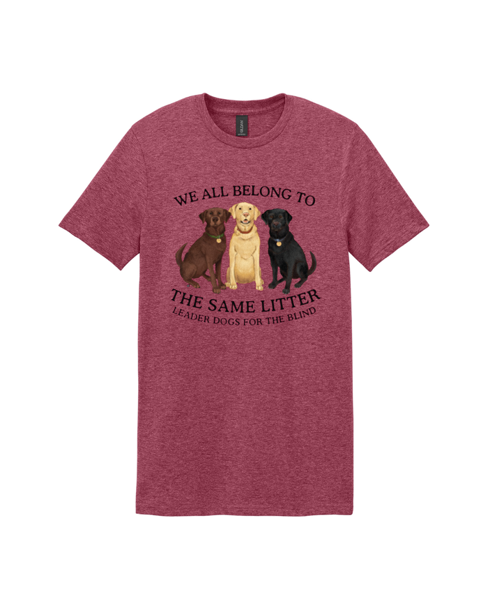 Same Litter Tee - Short Sleeve, Heather Red