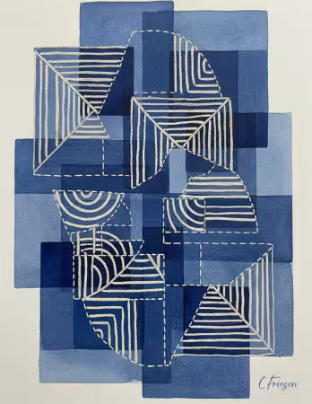 Sashiko Greeting Cards - Blank
