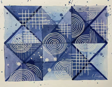 Sashiko Greeting Cards - Blank