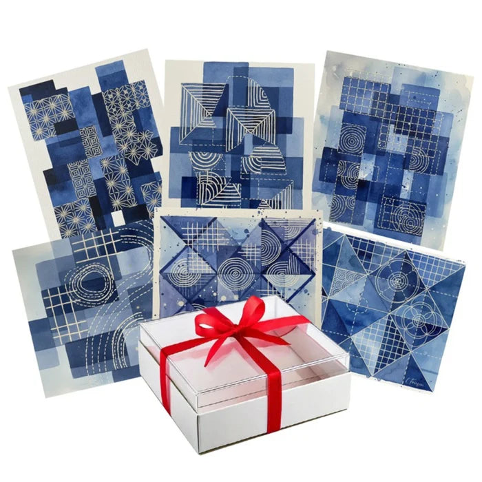 Sashiko Greeting Cards - Blank