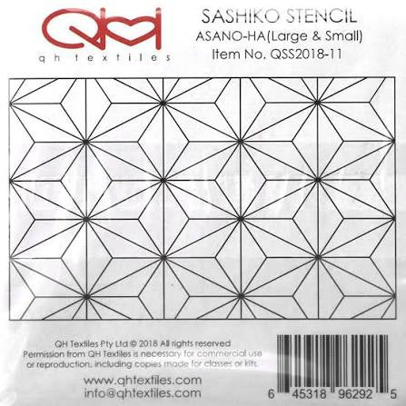 Sashiko Stencil Asano-Ha # QSS2018-11