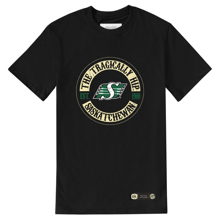 Made in Canada Saskatchewan Roughriders CFL x The Tragically Hip Tee - Unisex - Province of Canada