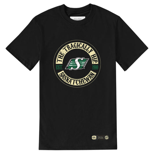 Made in Canada Saskatchewan Roughriders CFL x The Tragically Hip Tee - Unisex - Province of Canada