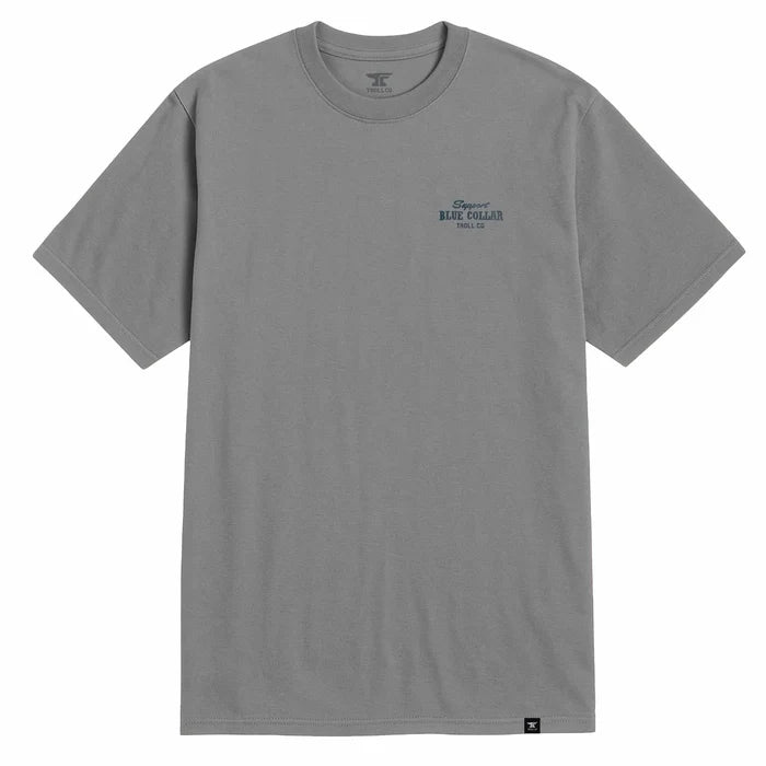 Front view of the Troll Co. SBC Gear graphic t-shirt in putty