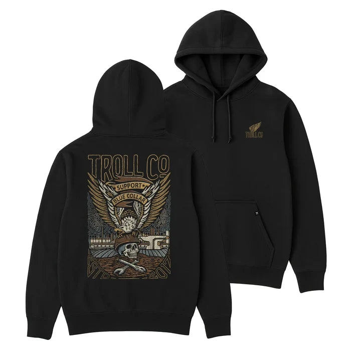 Troll Co. SBC Grounded hooded sweatshirt in black