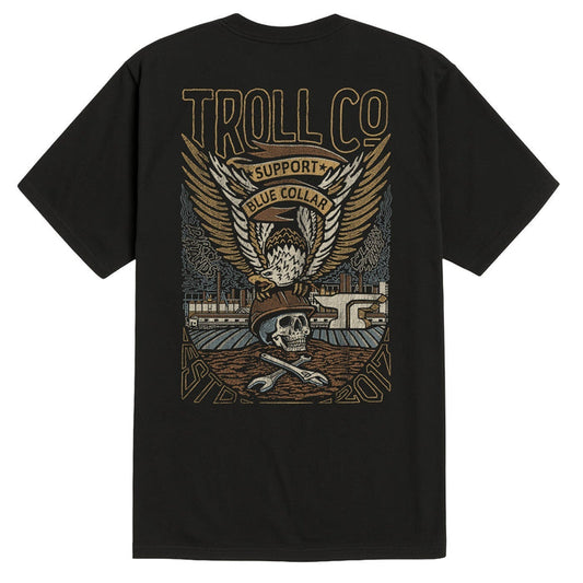 Troll Co. SBC Grounded graphic t-shirt in black, alternate product view
