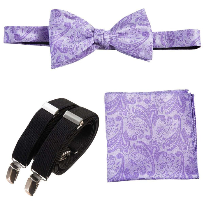 Lavender Paisley Black