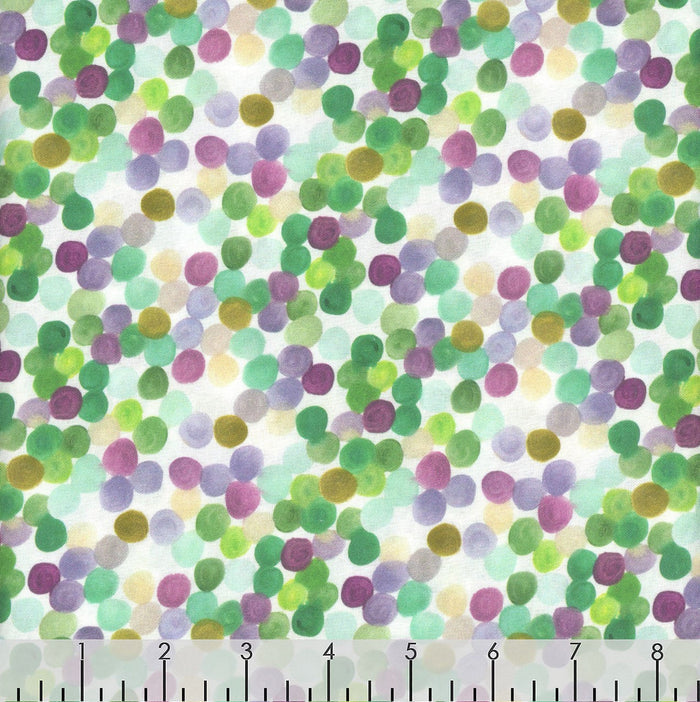 Sequins Purple 100% Cotton Sold by the Yard  Novelty