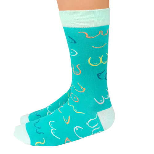 Simply the Breast Socks (For Her in Teal)