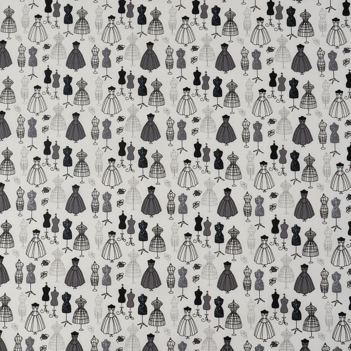 SINGER® Fabric, 100% Cotton, Singer Dress Forms, Cut by the Yard