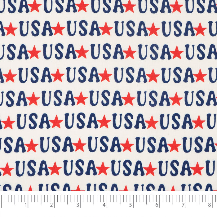 SINGER® Fabric, 100% Cotton, Starred USA, Cut by the Yard