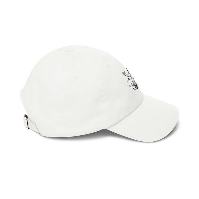 Skater Gecko Classic Dad Cap (White)